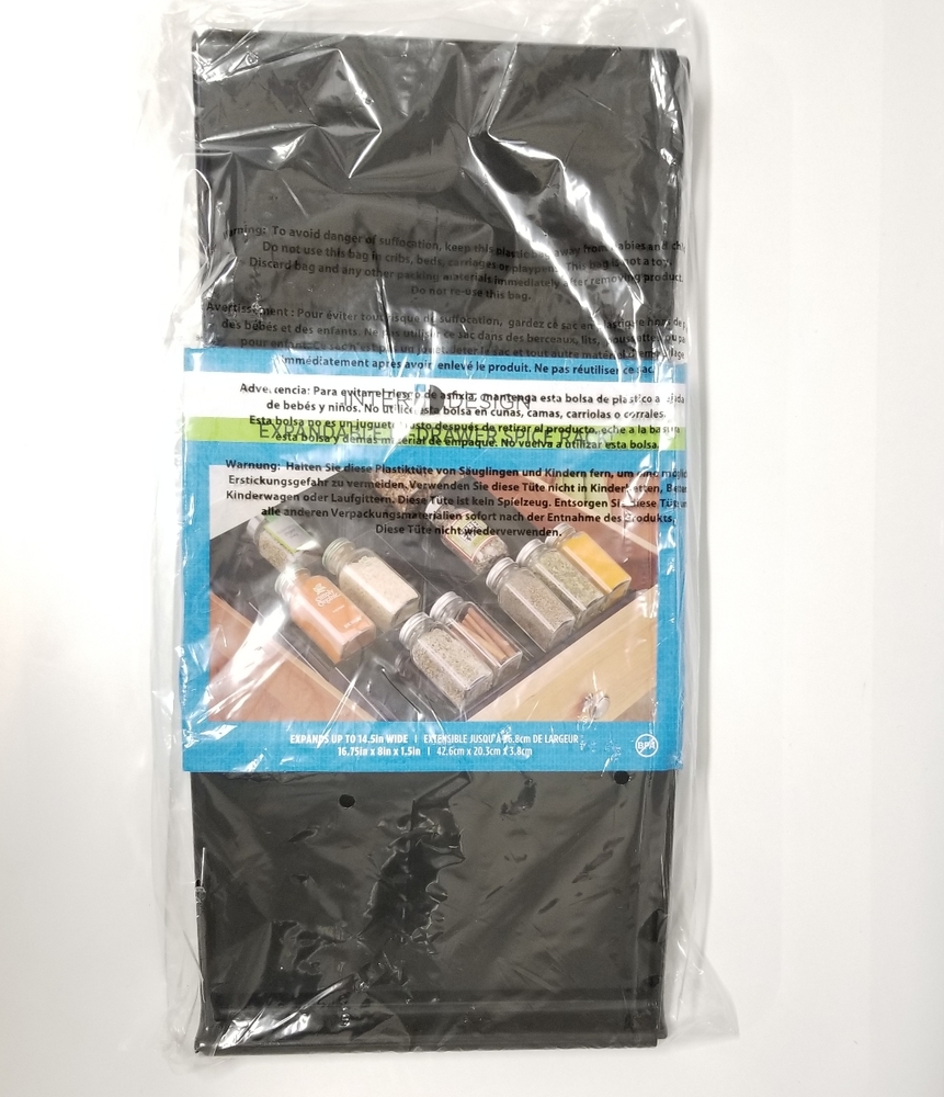 InterDesign Linus 3-Tiered Expandable Drawer Organizer Spice Rack NWT - Picture 5 of 10